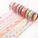 Blossoms of Blessings Washi Tape Set (8 rolls) (WTP001)