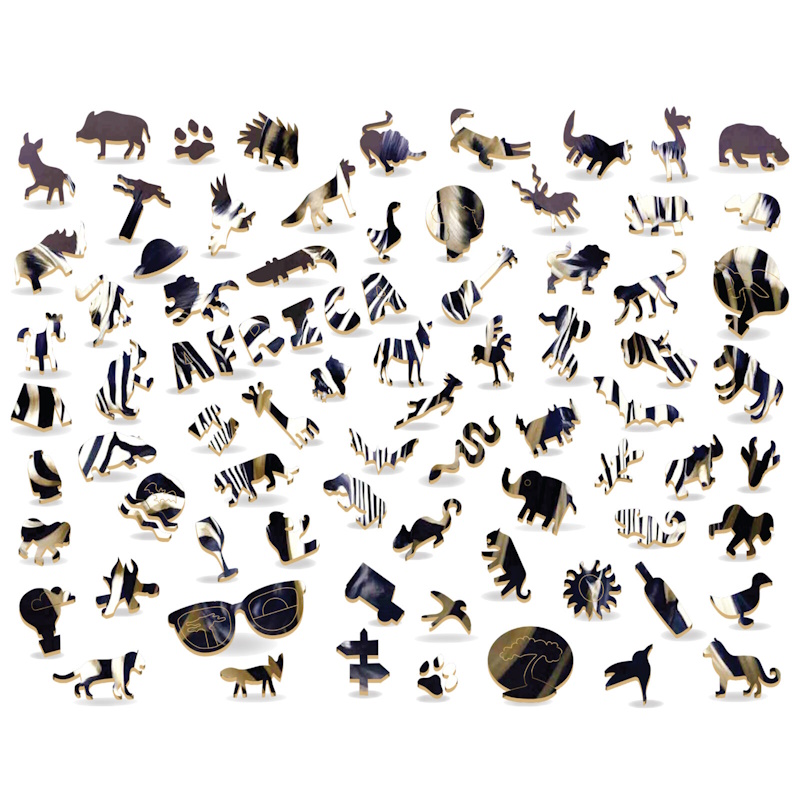 Zebra Laser Crafted Widget Puzzle (450 pieces)