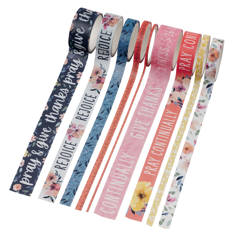 Rejoice Always Washi Tape Set (8 rolls) (WTP019)
