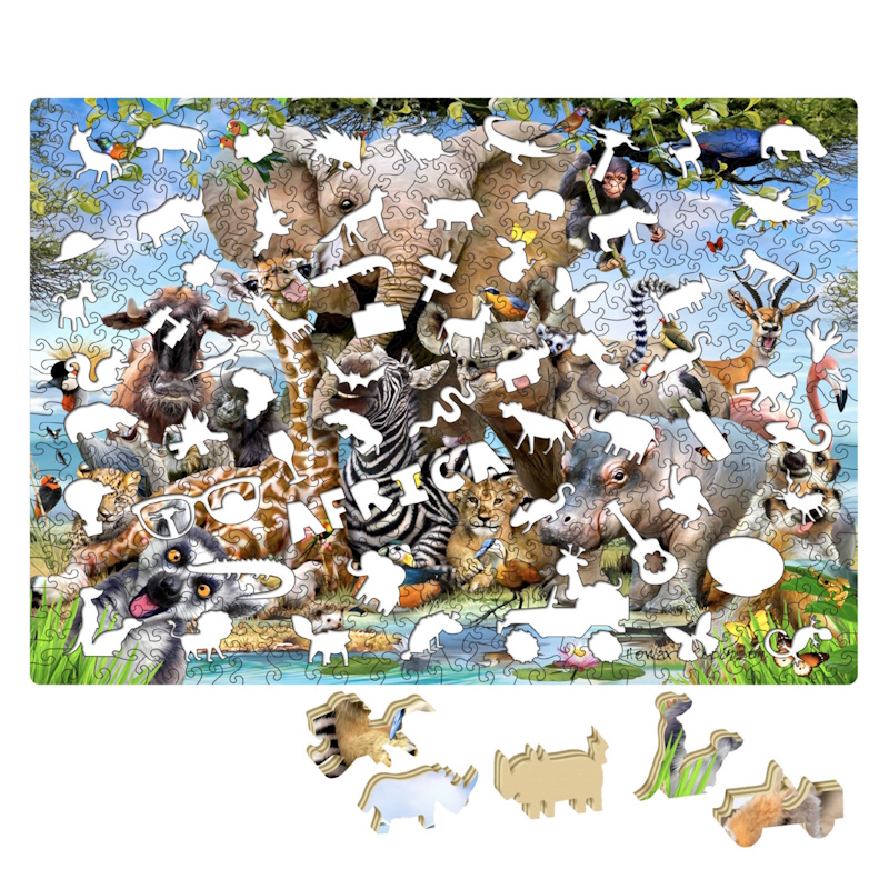 Kruger Selfie Laser Crafted Widget Puzzle (501 pieces)