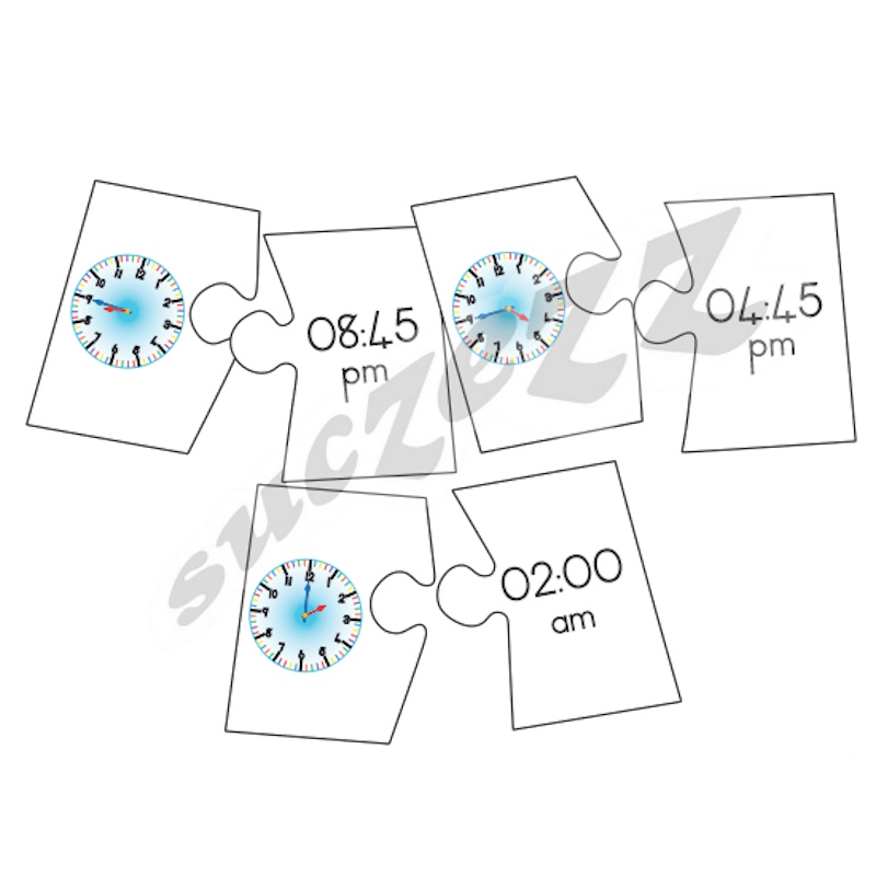 Telling Time / Lees van Tyd (30 x 2 piece)