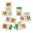 Wooden Wild Animals Dominoes
