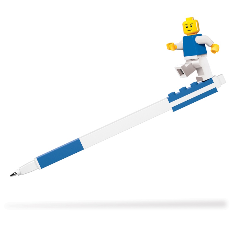Lego Iconic Gel Pen with Minifigure (blue)
