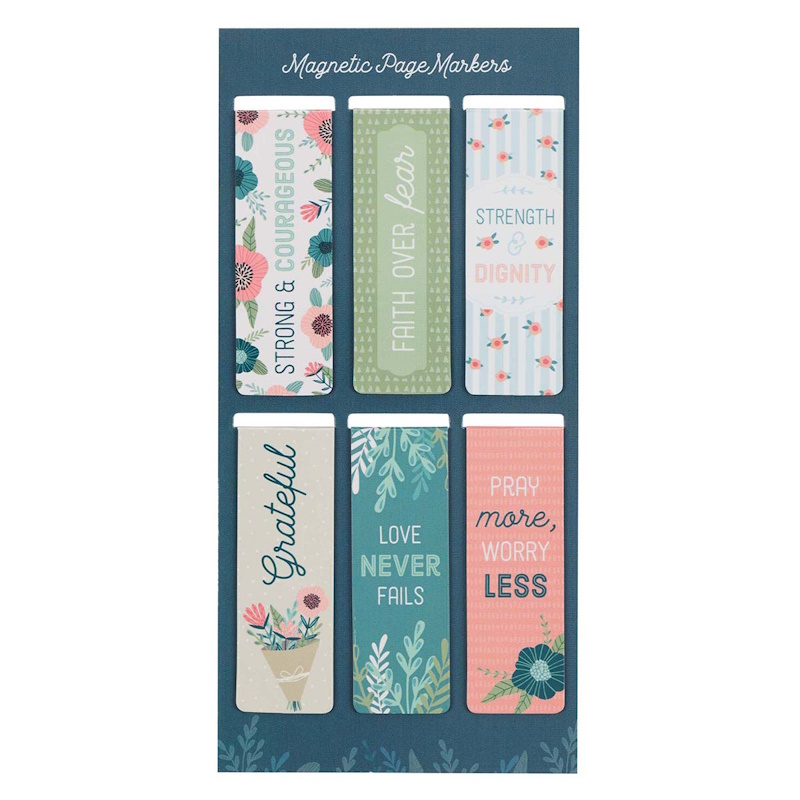 Flower Garden Magnetic Page Marker (6) (MGB067)