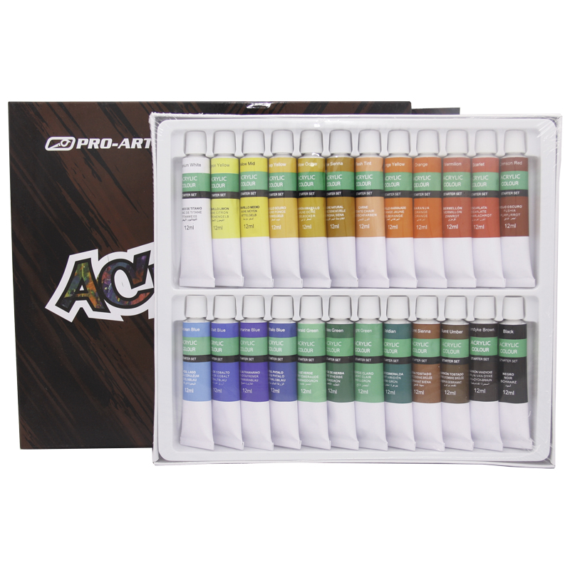 Pro-Art Acrylic Paint Set (24 colours)