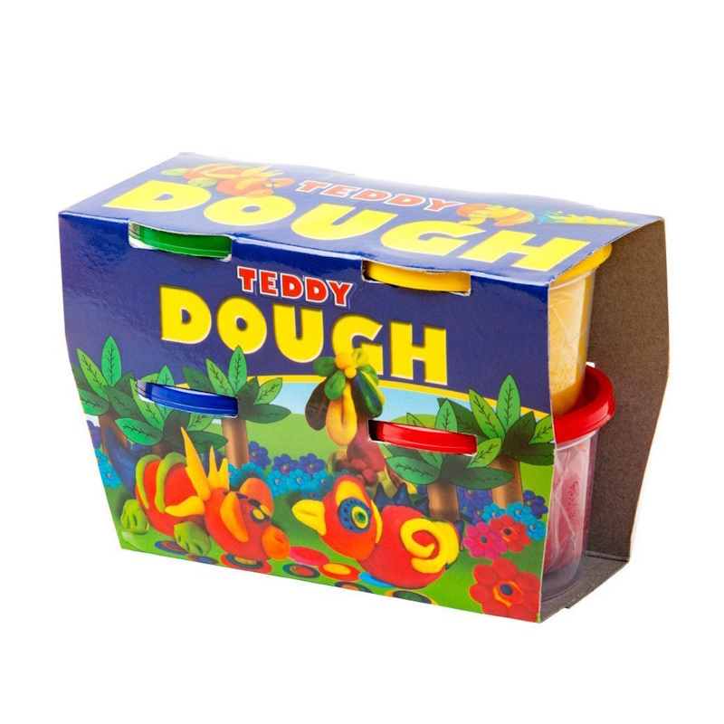 Dala Teddy Dough Kit (4 x 100ml)