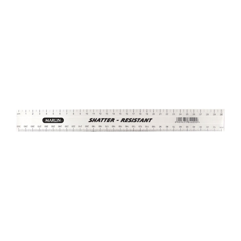 Marlin Clear Ruler 30cm