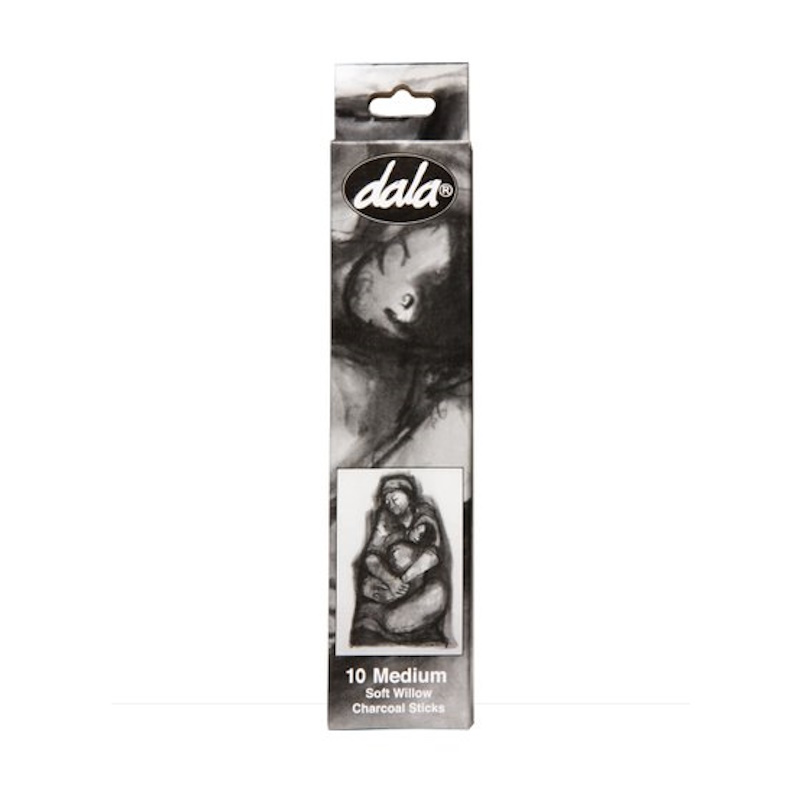 Dala Soft Willow Charcoal Sticks (10 medium)