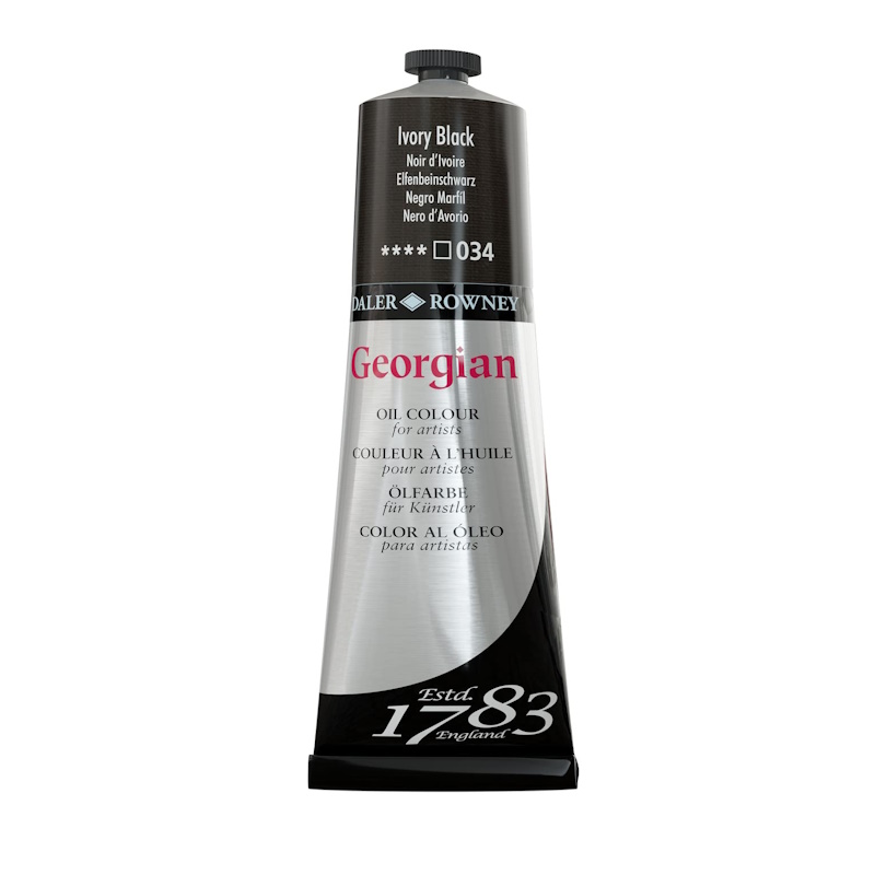 Daler Rowney Georgian Oil Paint 225ml (ivory black)