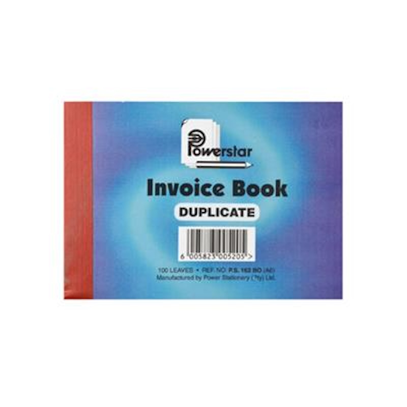 Power Star Duplicate Invoice Book A6 (100)