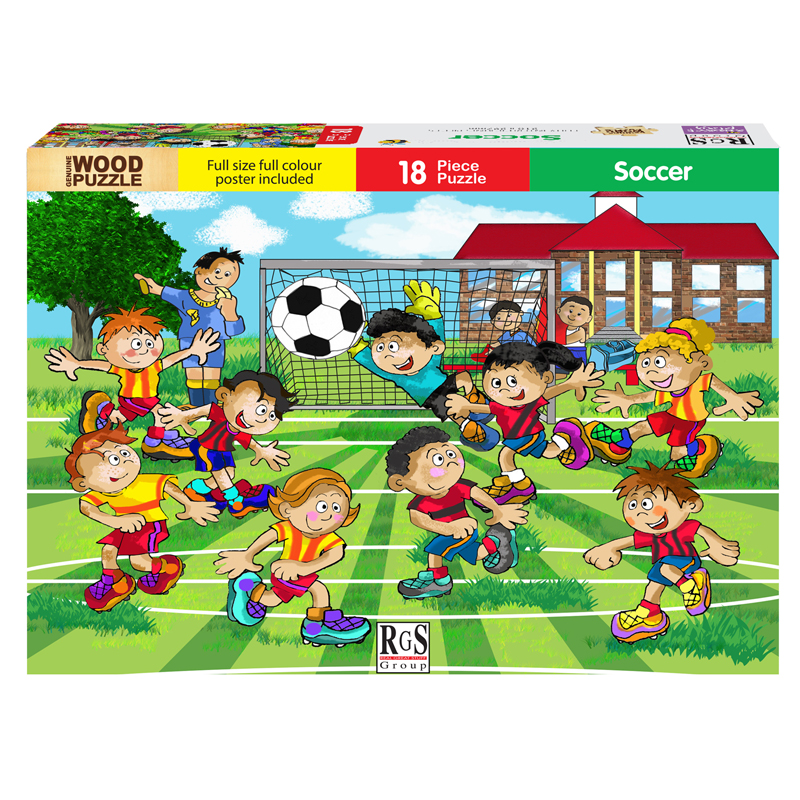 Soccer Wooden Puzzle (18 pieces)
