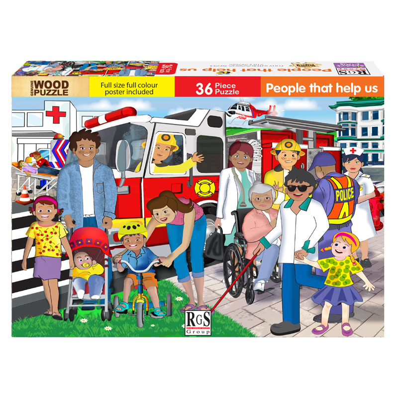 People That Help Us Wooden Puzzle (36 pieces)