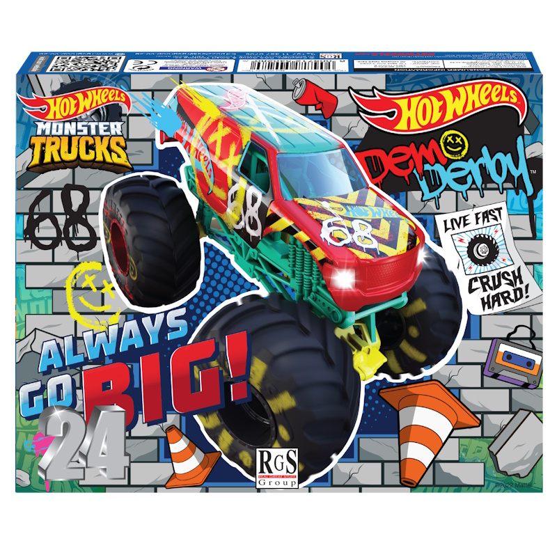 Hot Wheels Always Go Big Cardboard Puzzle (24 pieces)
