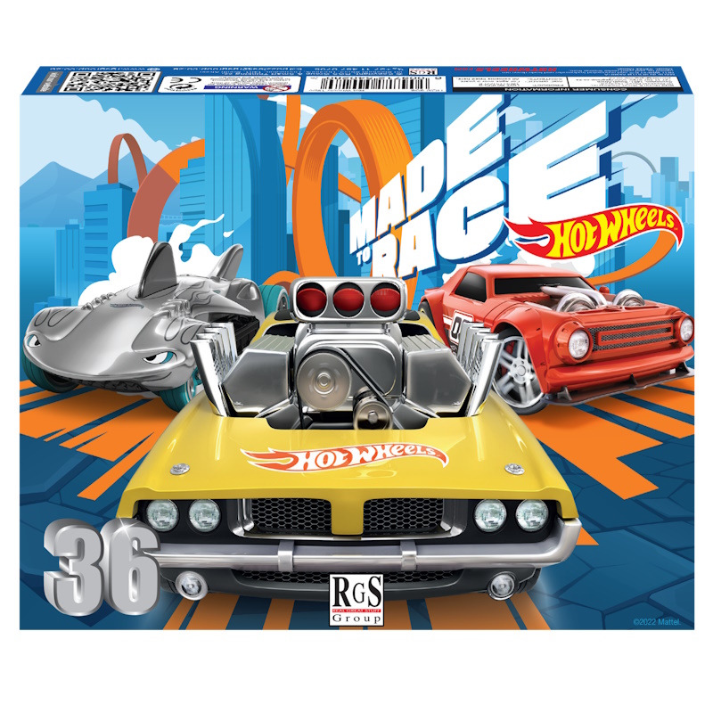 Hot Wheels Made to Race Cardboard Puzzle (36 pieces)