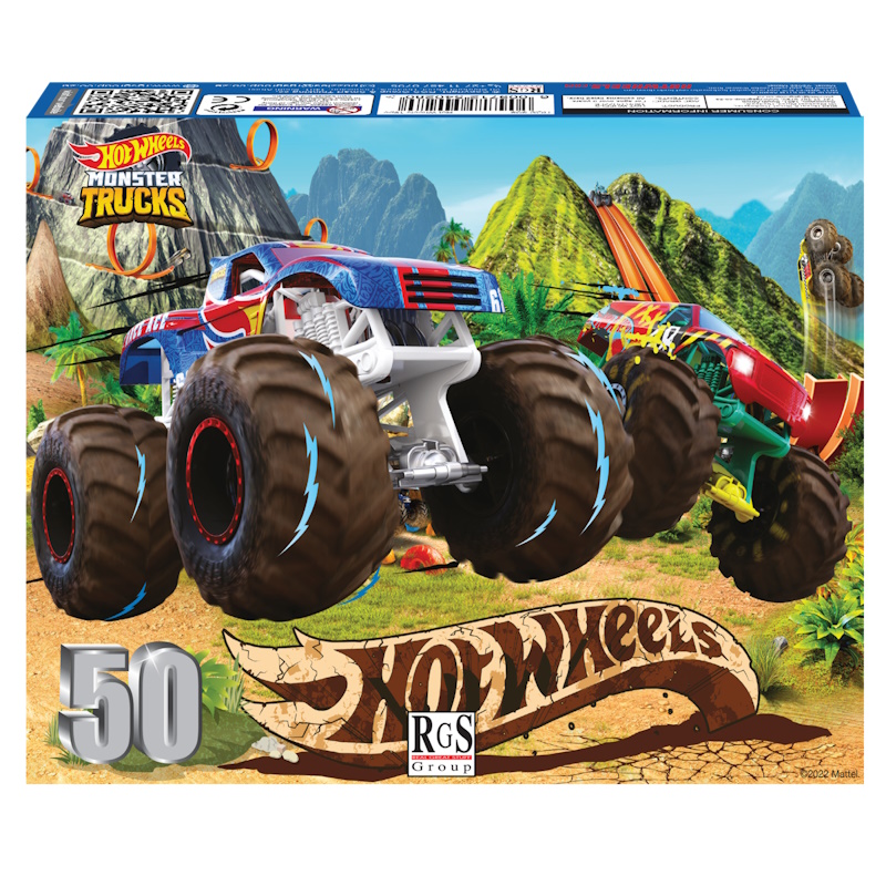 Hot Wheels Cardboard Puzzle (50 pieces)