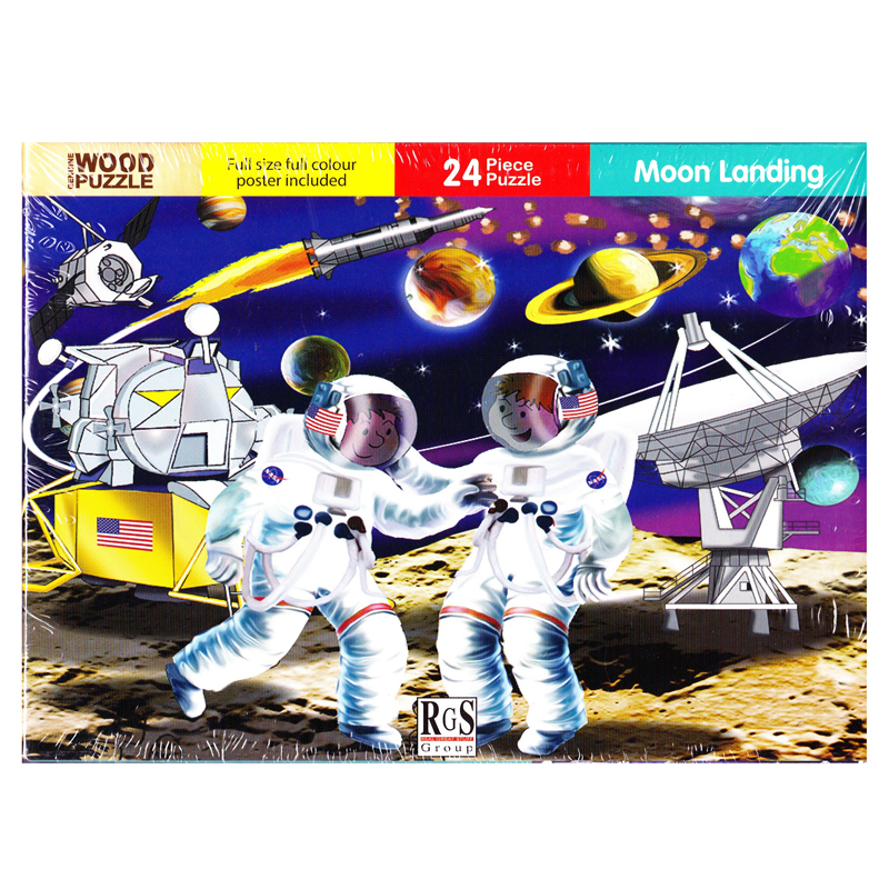 Moon Landing Wooden Puzzle (24 pieces)