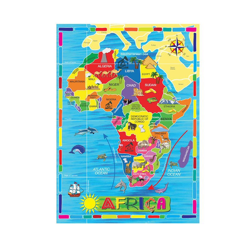 Africa Wooden Puzzle (36 pieces)