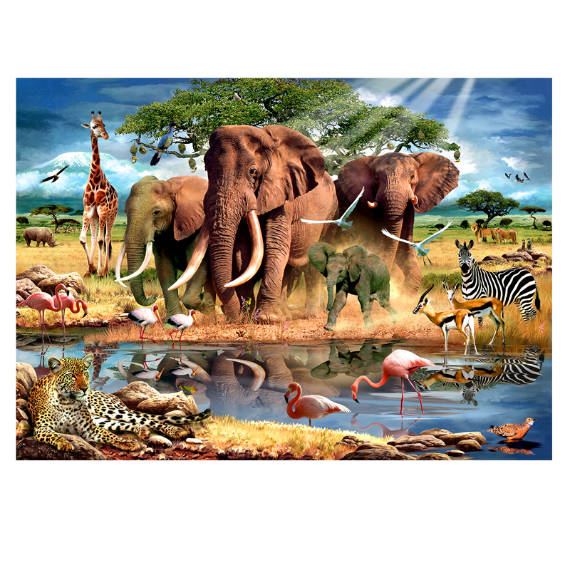 Kruger Park Wooden Puzzle (63 pieces)