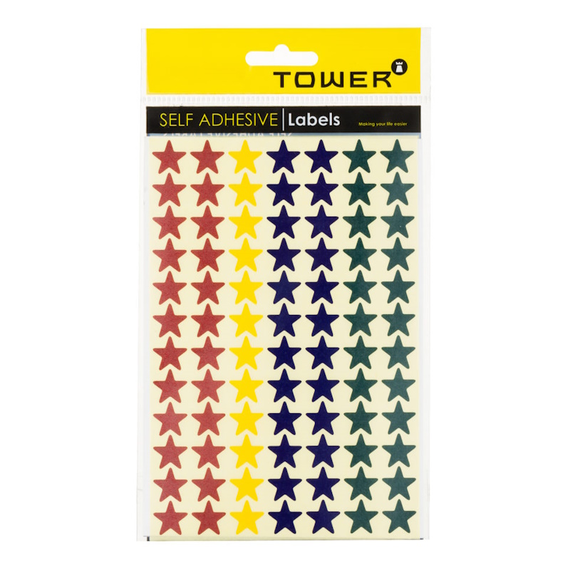 Redfern Reward Stickers Mix Colour Stars