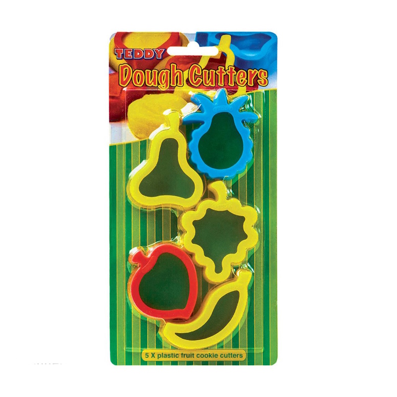 Dala Teddy Dough Fruit Cookie Cutters (5)
