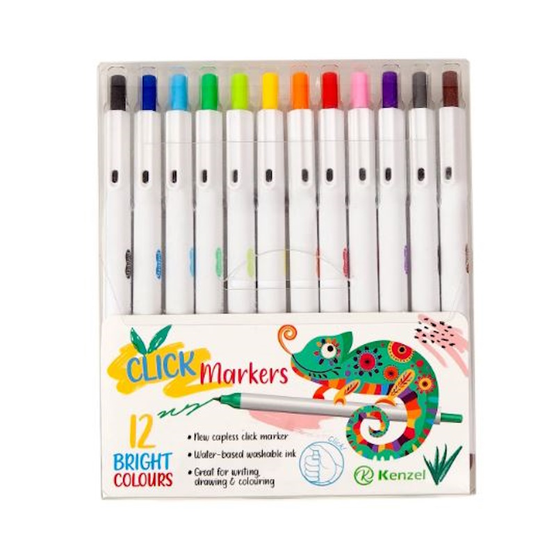Kenzel Click Markers Bright Colours (12)