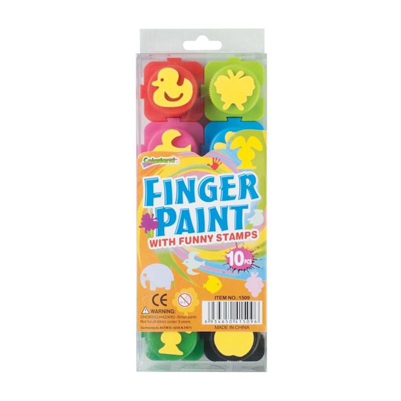 Colorland Mini Finger Paint with Fun Stamps (10)