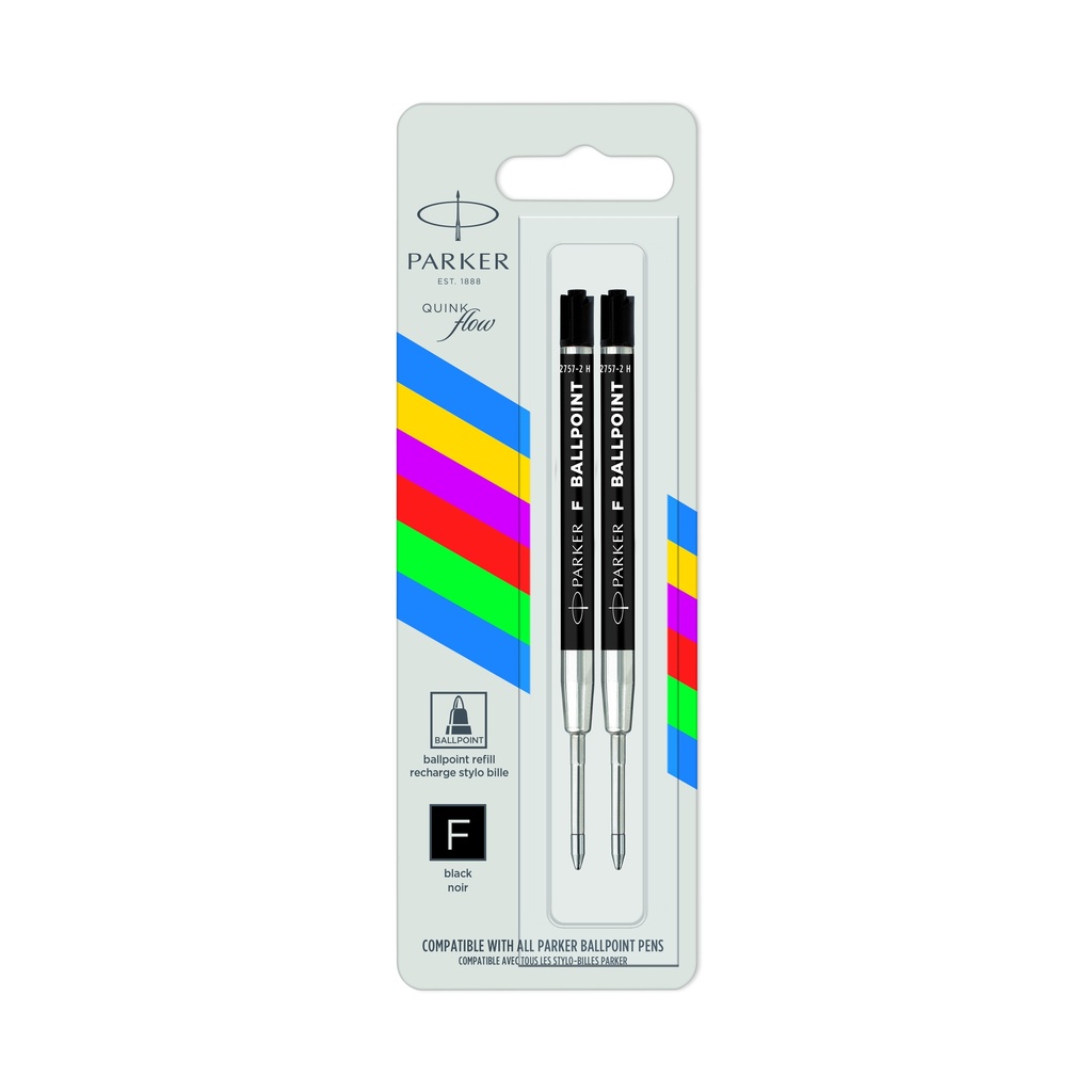 Parker Ball Point Econo Refill Blister of 2 (fine nib black)