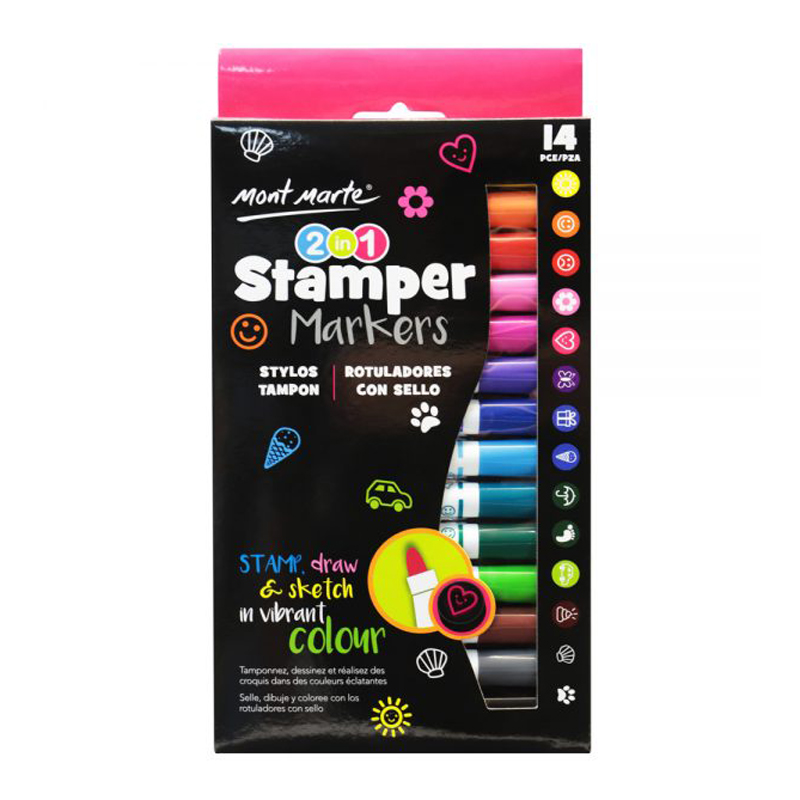 Mont Marte 2 in 1 Stamper Markers (14)