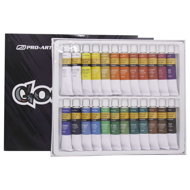 Pro-Art Gouache Paint Set (24 colours)