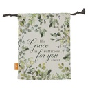 His Grace is Sufficient Drawstring Bag Large (DRB002)