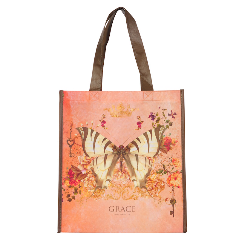 Grace Butterfly Non Woven Tote Bag (TOT173)