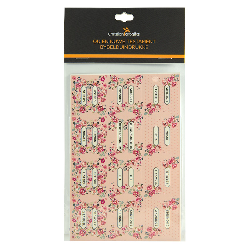 Floral Bible Index Tabs Afrikaans (ITAB017)
