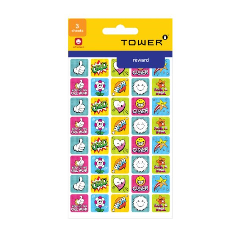 Tower Reward Stickers Glitter