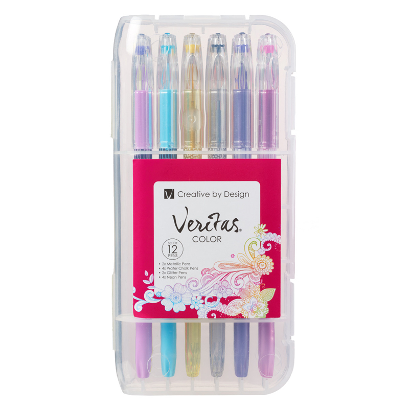 Veritas Colour Gel Pens (12) (PEN276)