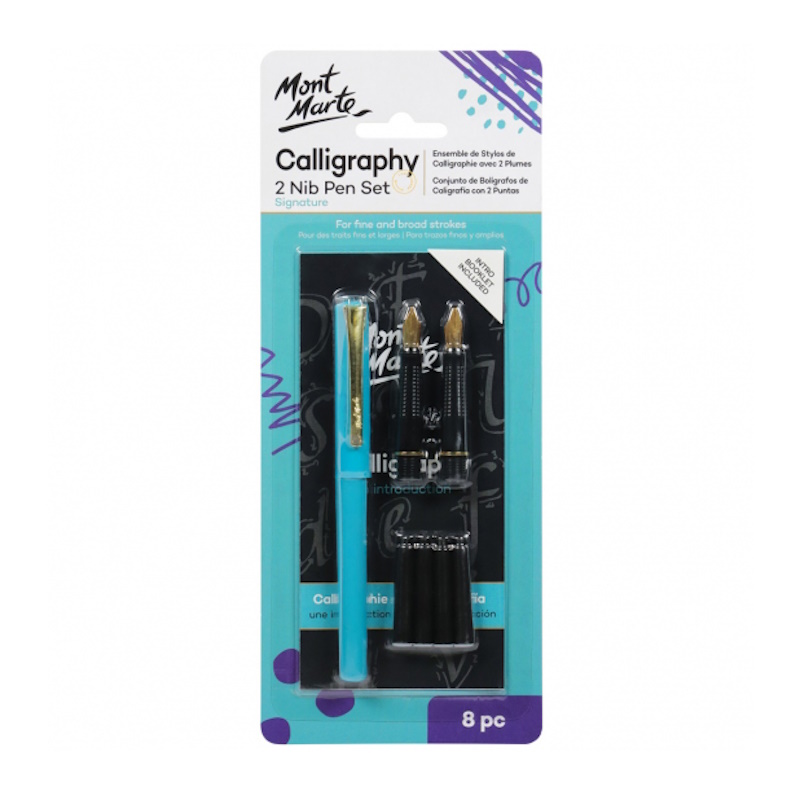 Mont Marte Calligraphy 2 Nib Pen Set