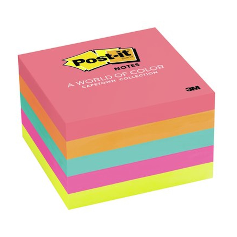 3M Post-it Notes 76mm x 76mm (Cape Town colours) (500)