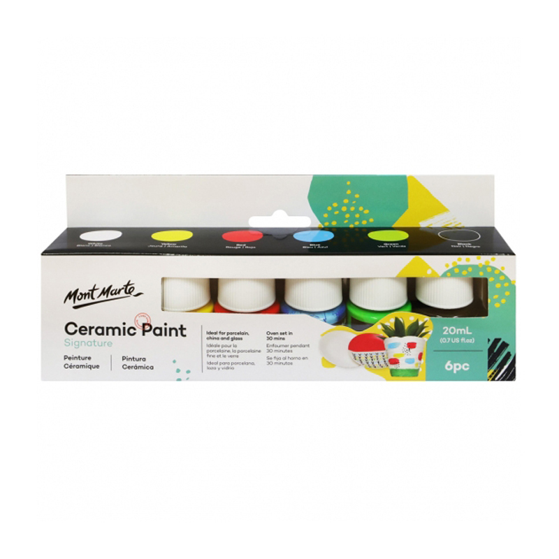 Mont Marte Ceramic Paint (6 x 20ml)