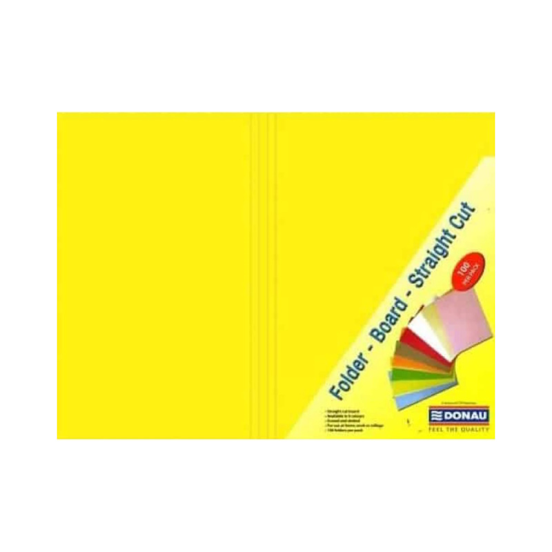 Folders Scored and Punched (bright yellow) (single)