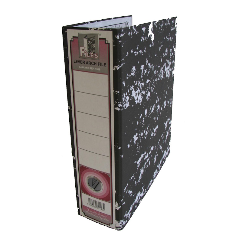 Files Giant Board Lever Arch File A4 90mm (mottled black)