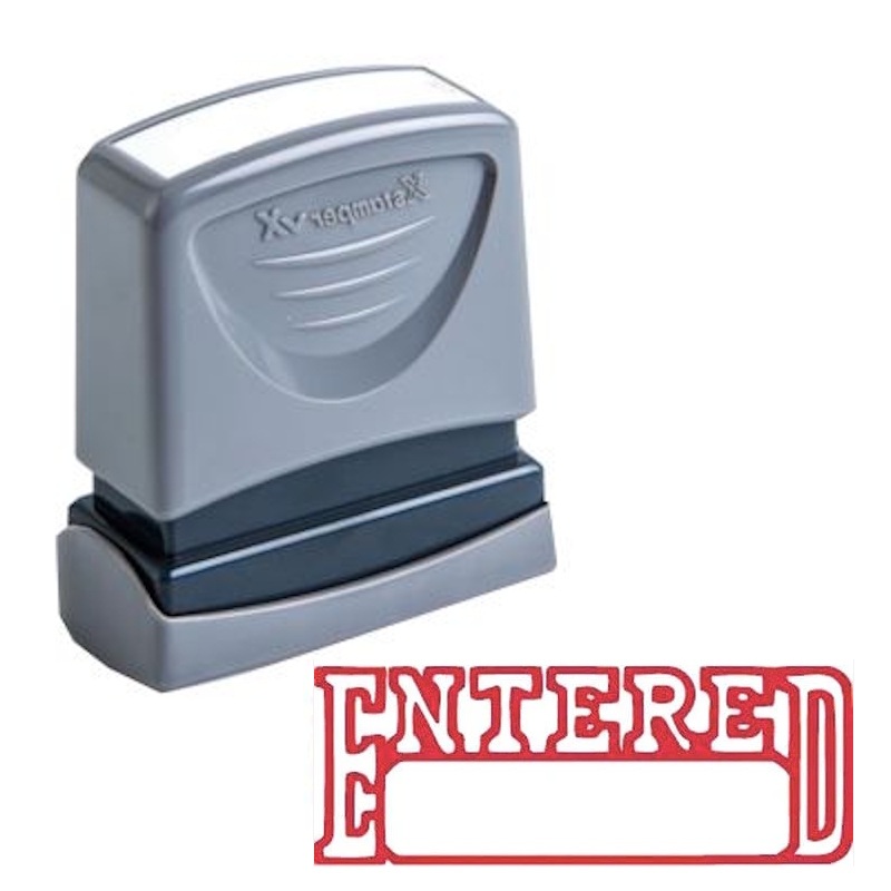 VX Entered Stamp