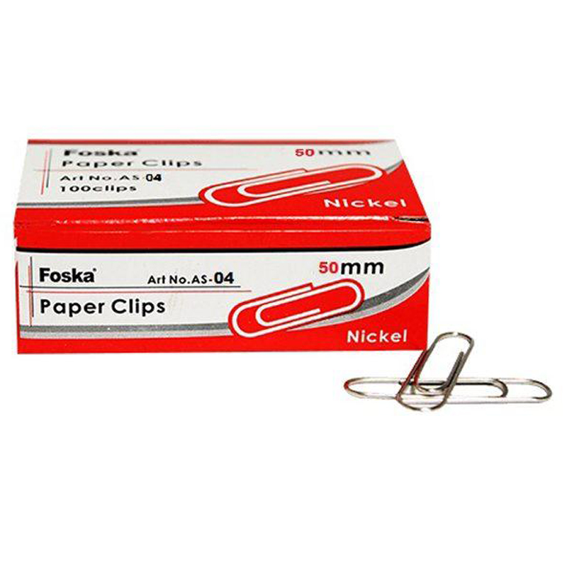 Nexx Silver Paper Clips 50mm (100)