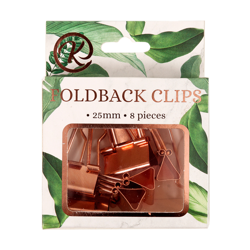 Kenzel Rosegold Foldback Clips 25mm (8)