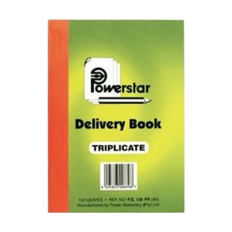 Power Star Triplicate Delivery Book Book A5 (100)