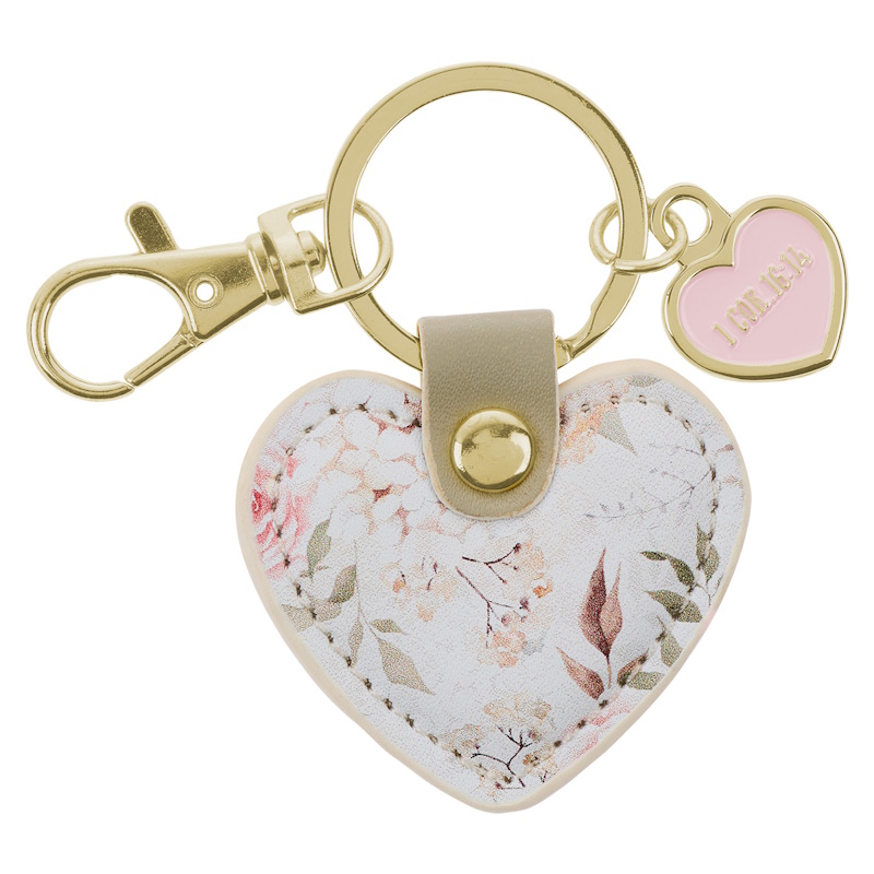 Heart Faux Leather Keyring (KRG001)