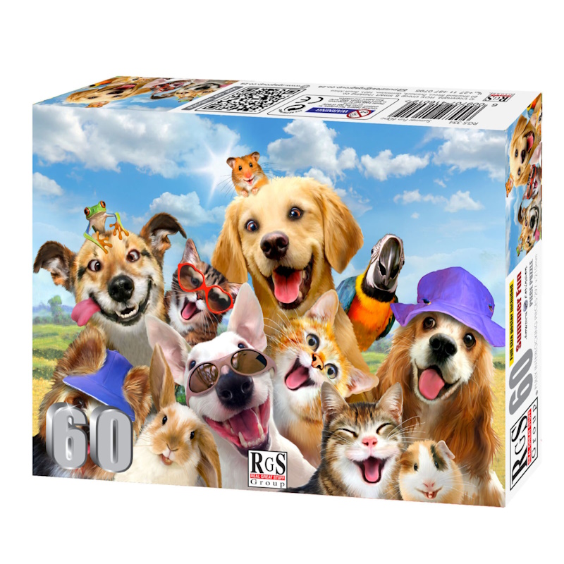 Summer Fun Cardboard Puzzle (60 pieces)