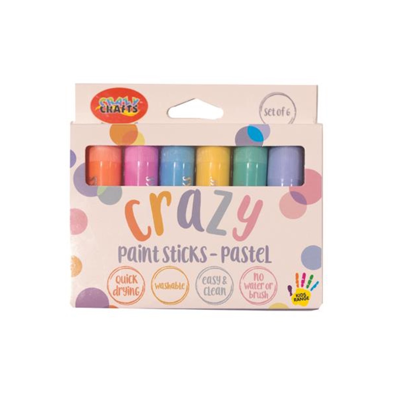 Crazy Craft Paint Sticks Pastel (6)