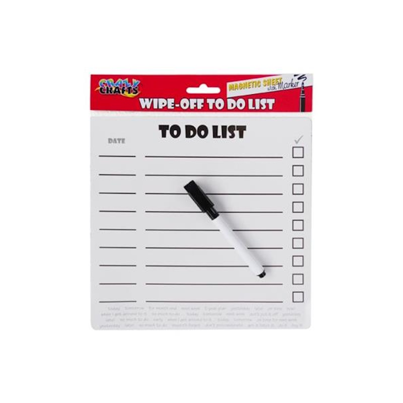 Crazy Craft Magnetic To Do List