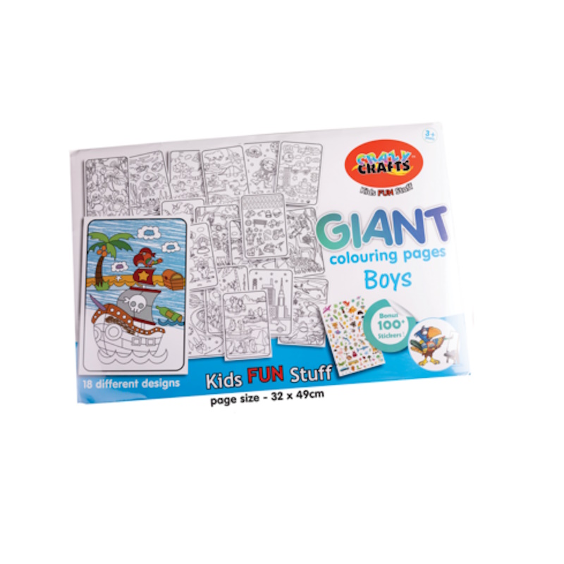 Crazy Craft Giant Colouring Pages (boys)