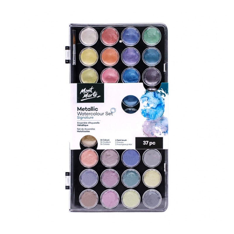 Mont Marte Metallic Watercolour Cake Set (37)