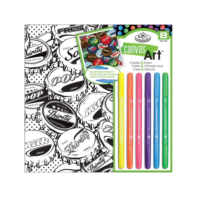 Royal & Langnickel Canvas Art Double Tipped Makers (8)